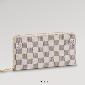 Auth Louis Vuitton Zippy Damier Azur Wallet - excellent condition